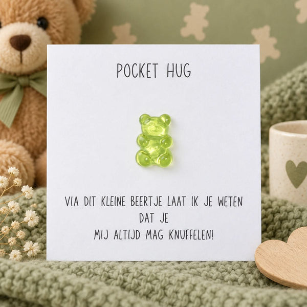 Cadeaukaartje Pocket Hug – Beertje