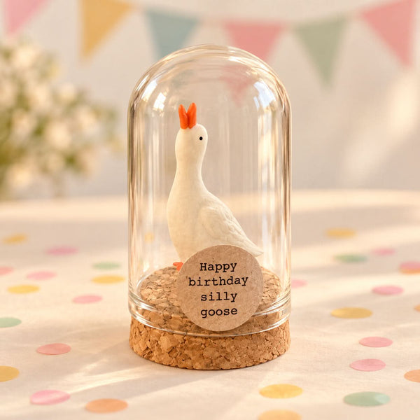 Gans in stolp – Happy birthday silly goose