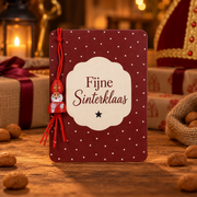 Fijne Sinterklaas – kaartje met hanger