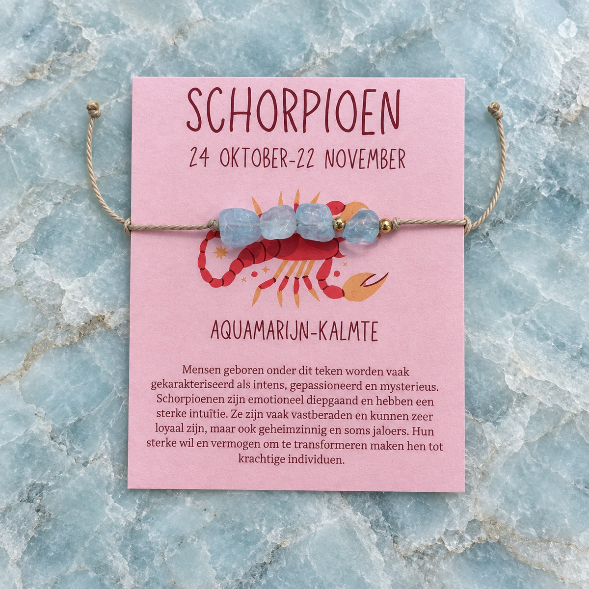 Sterrenbeeld armband Schorpioen
