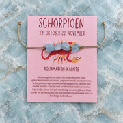 Sterrenbeeld armband Schorpioen