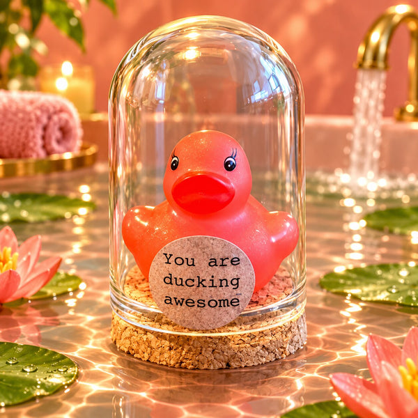 You are ducking awesome – rode eend – ronde stolp 4 x 5 cm